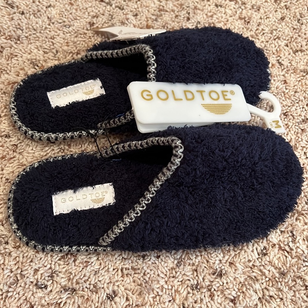 NWT Gold Toe brand women’s slippers size M (8)